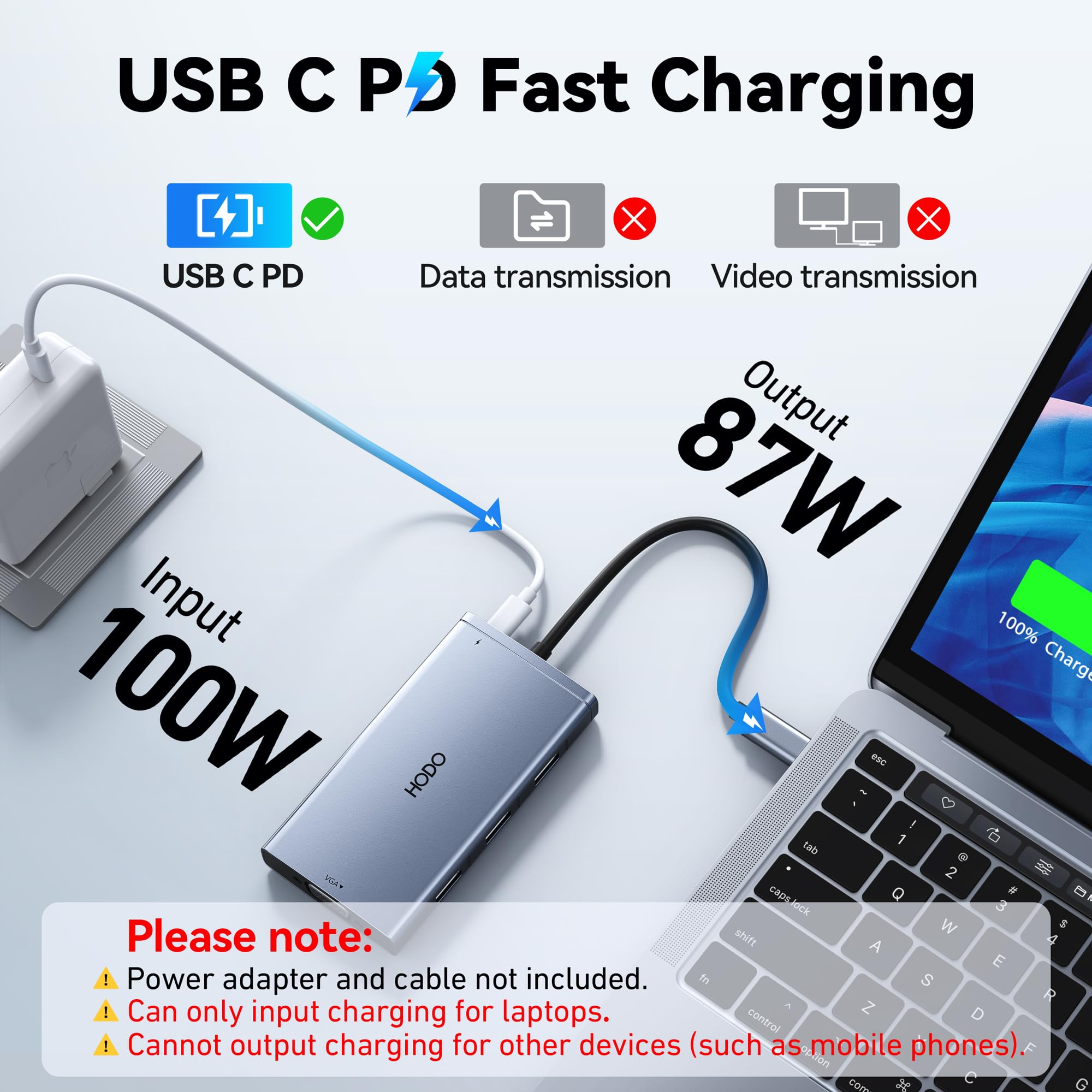 USB C Docking Station Dual Monitor Adapter for Dell HP, Laptop Docking Station 3 Monitors Quad Display USB C Hub Dongle to 4K HDMI+DP+VGA,3 USB2.0,100W PD,8 in 1 Thunderbolt Dock for Lenovo,Surface