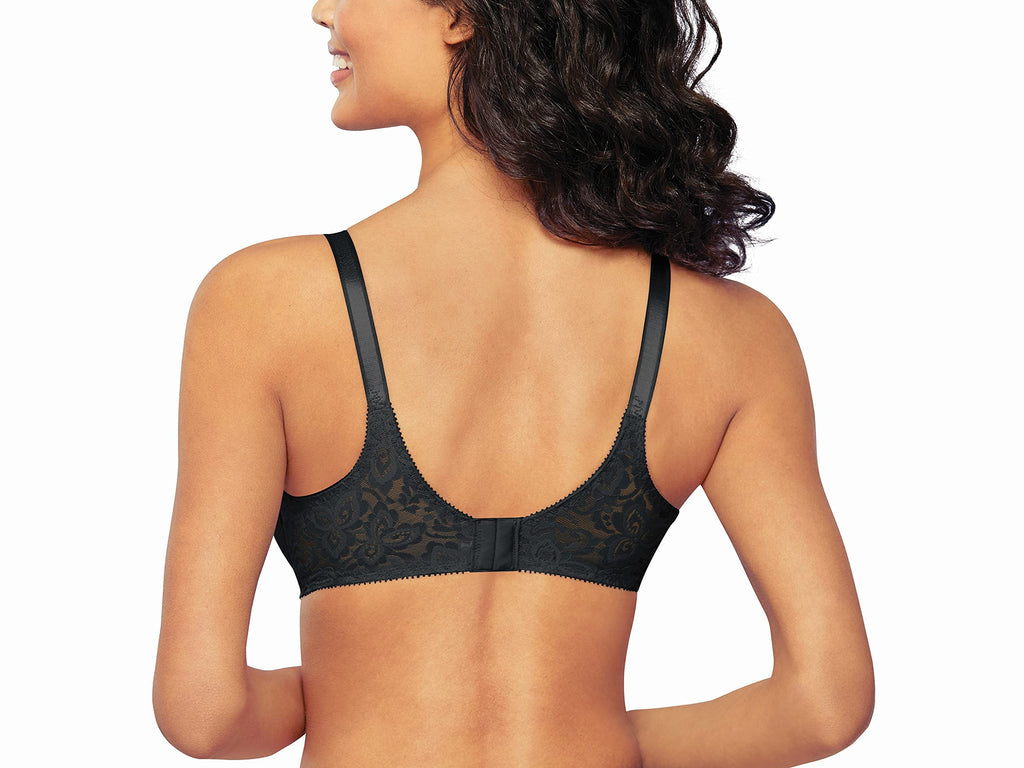 Bali womens Lace and Smooth Underwire Bra #3432, Black, 36D