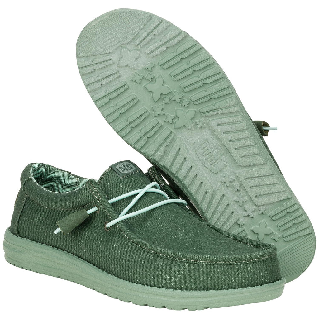 Wally Stretch Canvas - Duck Green/Iceberg Green