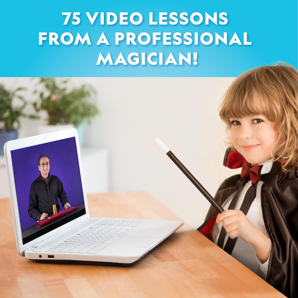 National Geographic Mega Magic Set - More Than 75 Magic Tricks for Kids to Perform with Steps, Video Instructions for Each Trick Provided by a Professional Magician (Amazon Exclusive)