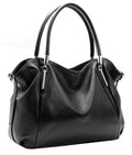 HESHE Purse for Women Shoulder Bags Tote Handbags Designer Fashion Purses and Handbags Hobo Satchel Bag Top Handle Bags (Black)