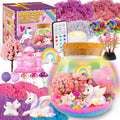 7july Unicorn Terrarium Crafts Kit for Kids-LED Night Light Up & Remote Unicorn Birthday Gifts Toys for Girls Ages5 6 7 8 9 10 Year Old-Christmas Gifts for Girls