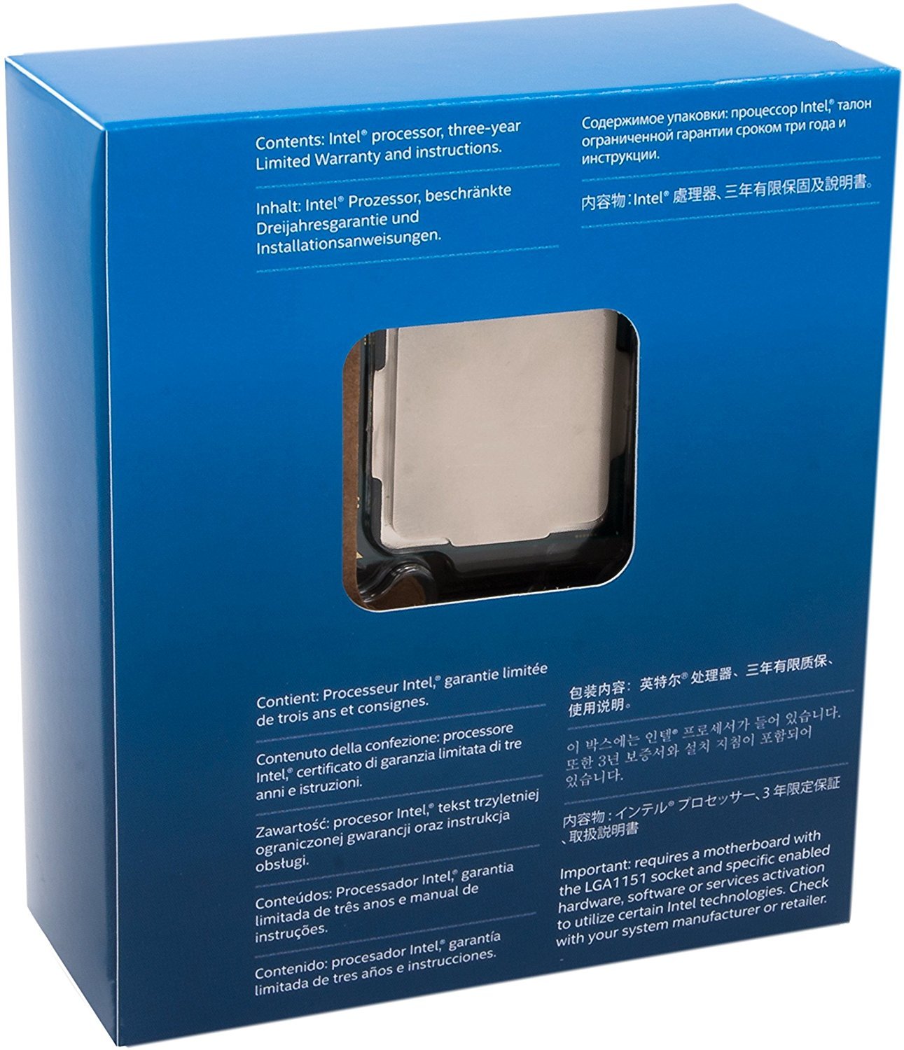 Intel Core i7-7700K Unlocked Processor 8M Cache, up to 4.50 GHz, Quad-Core Kaby Lake