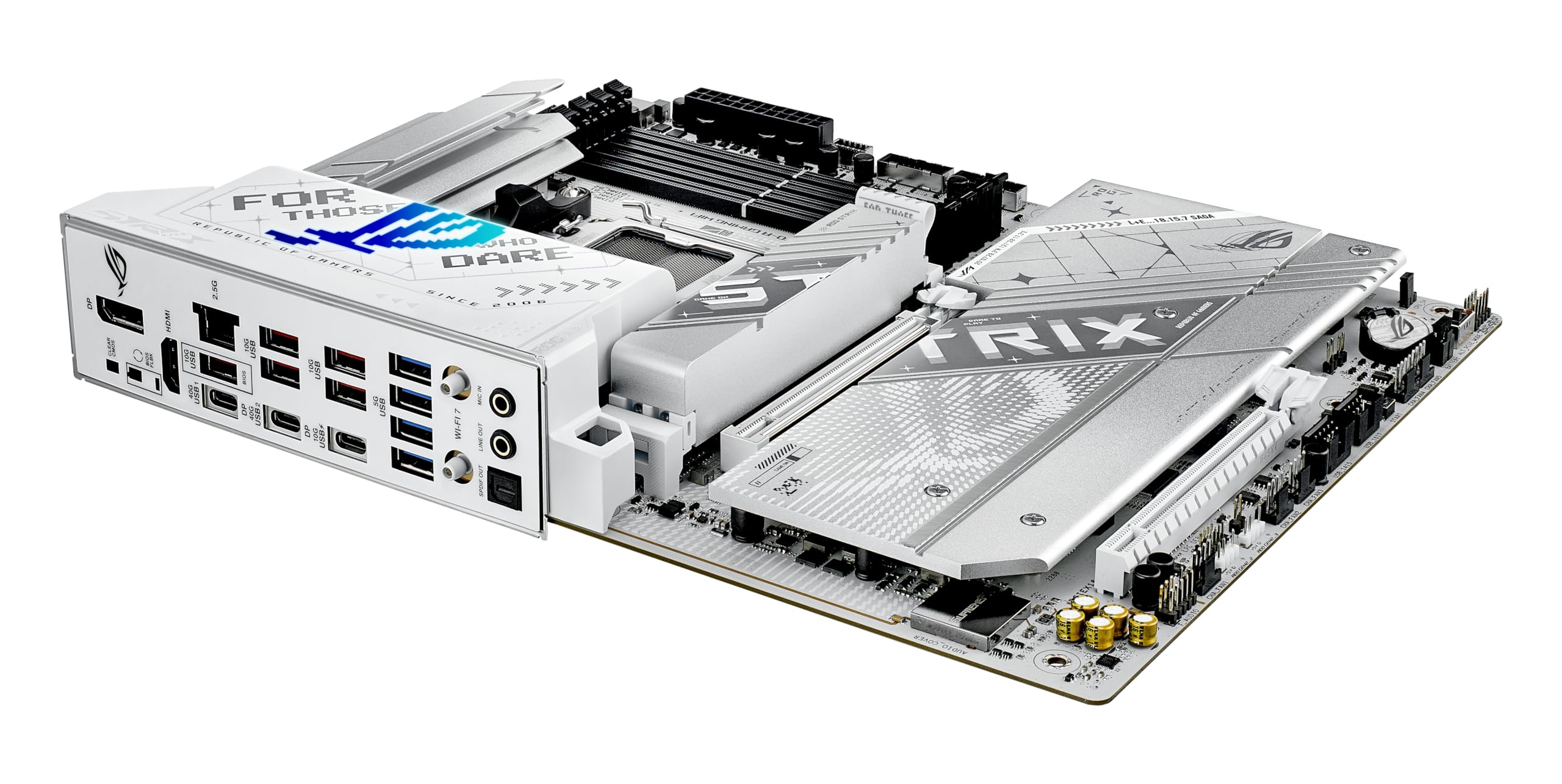 ASUS ROG Strix X870-A Gaming WiFi AMD AM5 X870 ATX Motherboard 16+2+2 Power Stages, Dynamic OC Switcher, Core Flex, DDR5 AEMP, WiFi 7, 4X M.2, PCIe® 5.0, Q-Release Slim, USB4®, AI OCing & Networking