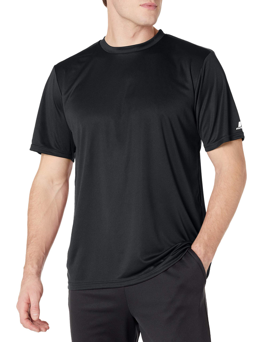 Russell Athletic Men's Short Sleeve Performance T-Shirt, Black, 4X-Large