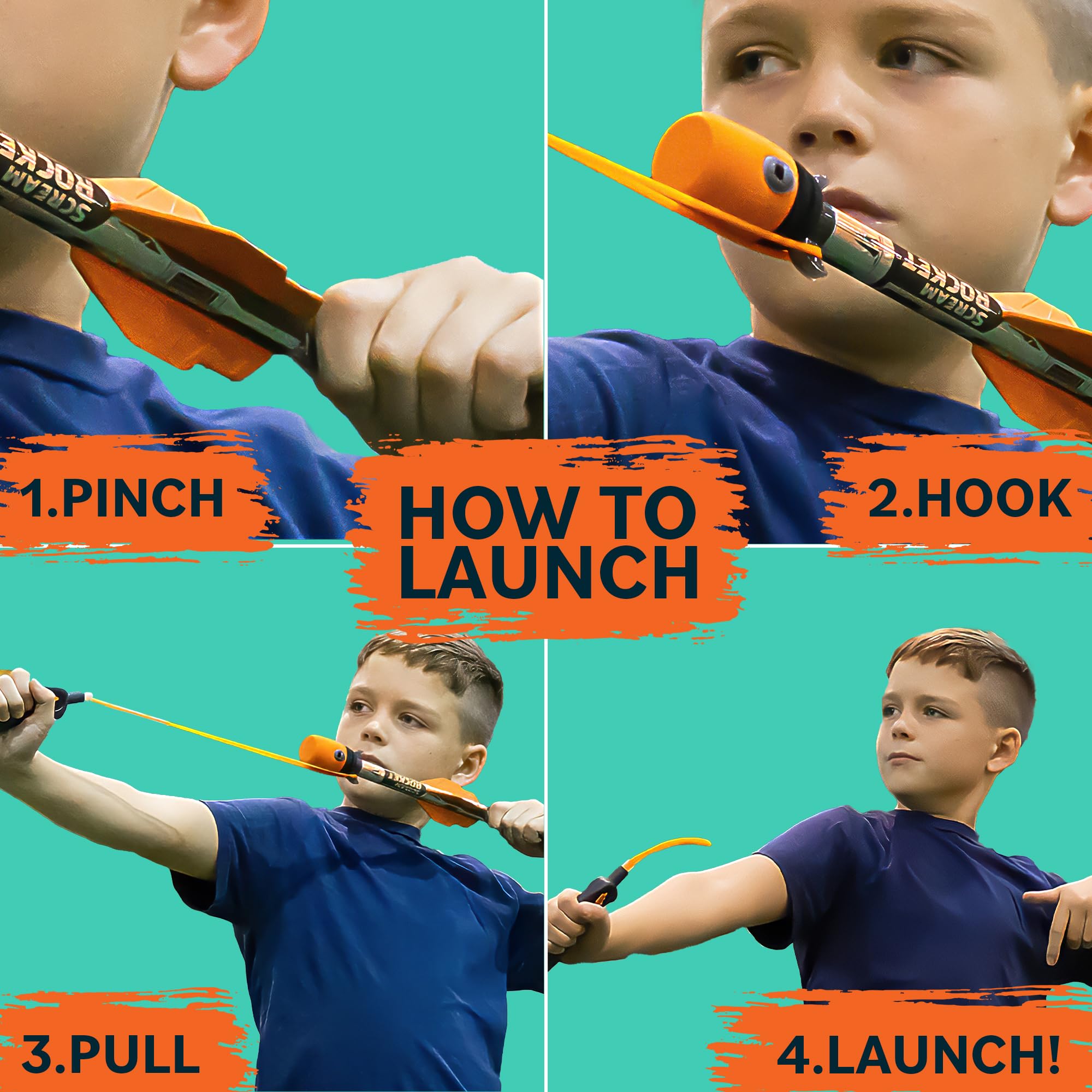 Toy Rocket Launcher for Kids: Best Easter Gifts for Boys & Girls All Ages 8 & Up - Slingshot Rockets Launchers - Easter Basket Stuffers for Teens - Outdoor Toys Gifts for 8 9 10 11 12 13 Year Old Boys