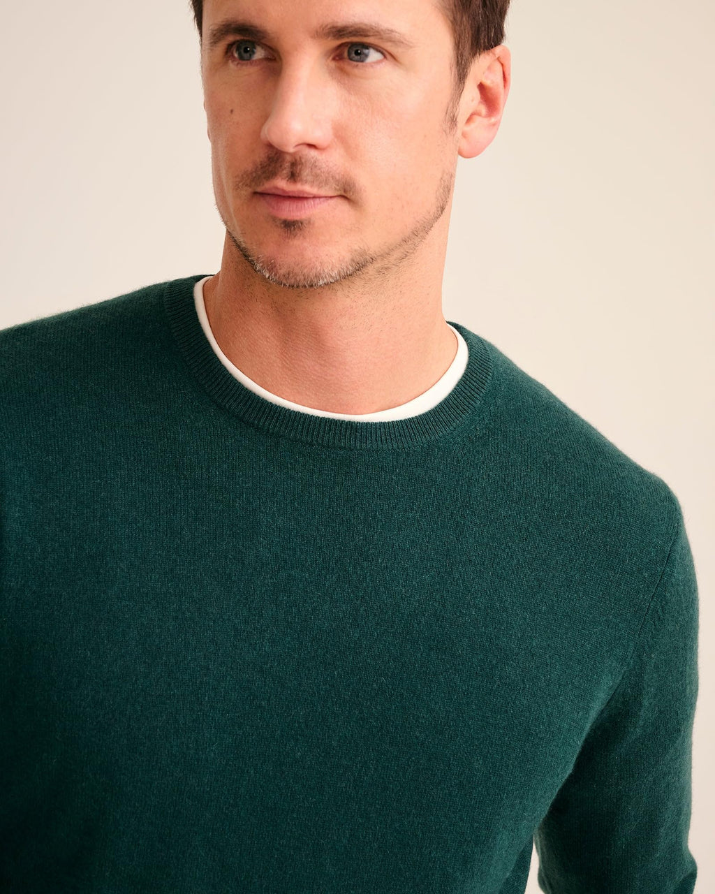 The Original Cashmere Crewneck Sweater Men's (US, Alpha, X-Large, Regular, Regular, Pine)