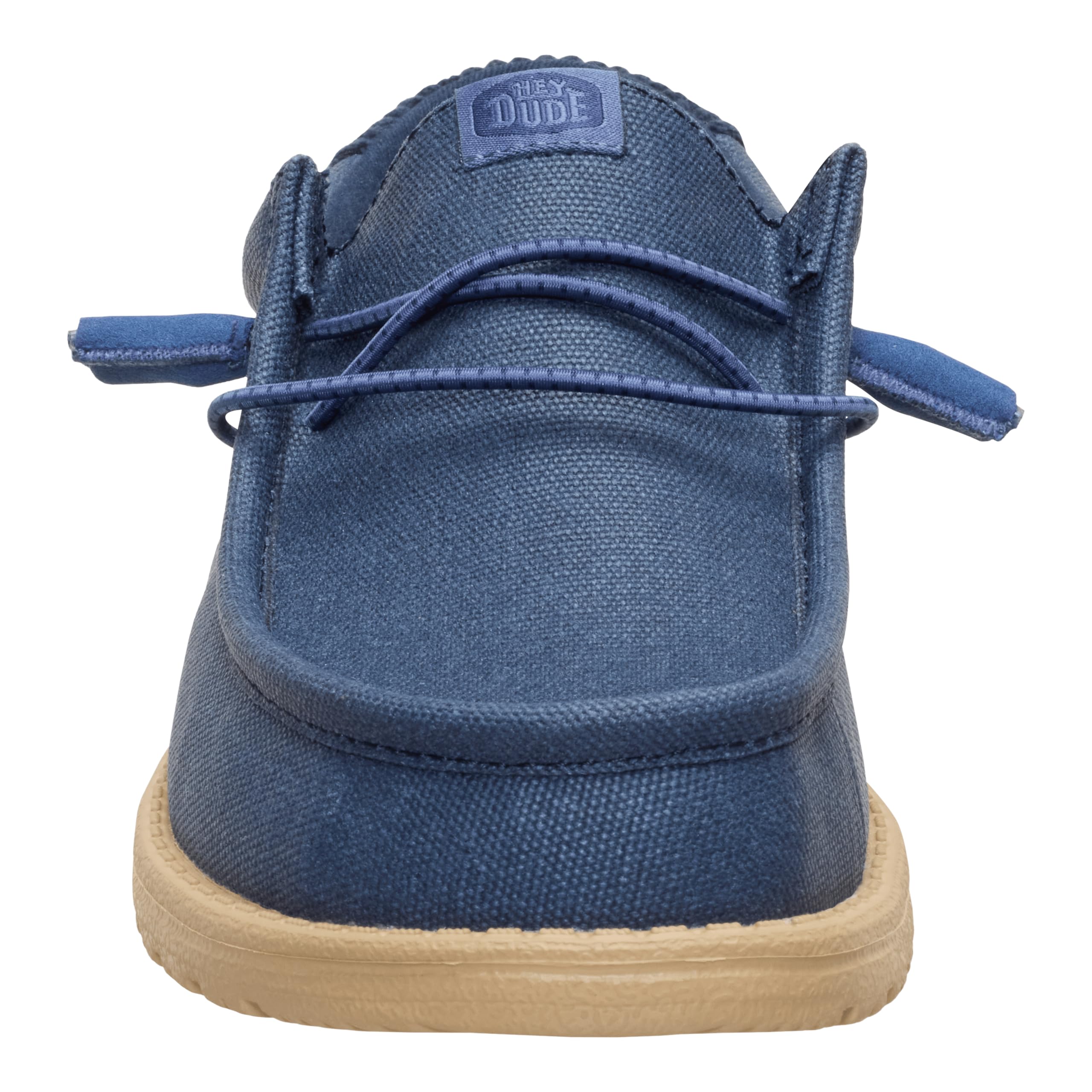 HEYDUDE Wally Waxed Casual Navy Size 11, Men’s Shoes, Slip-on Loafers, Comfortable & Light-Weight