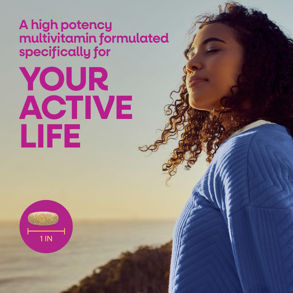 Nature's Way Alive! Ultra Multivitamin for Women, Complete Daily Women's Vitamins, High Potency Formula, Promotes Energy Metabolism and Muscle Function*, Vitamin A, C, D, Methylated B12, 60 Tablets