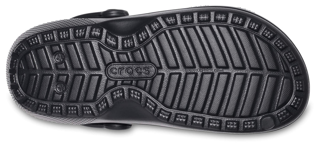 Crocs Unisex Adult Men's and Women's Classic Lined | Fuzzy Slippers Clog, Black/Black, 9 Women 7 Men US