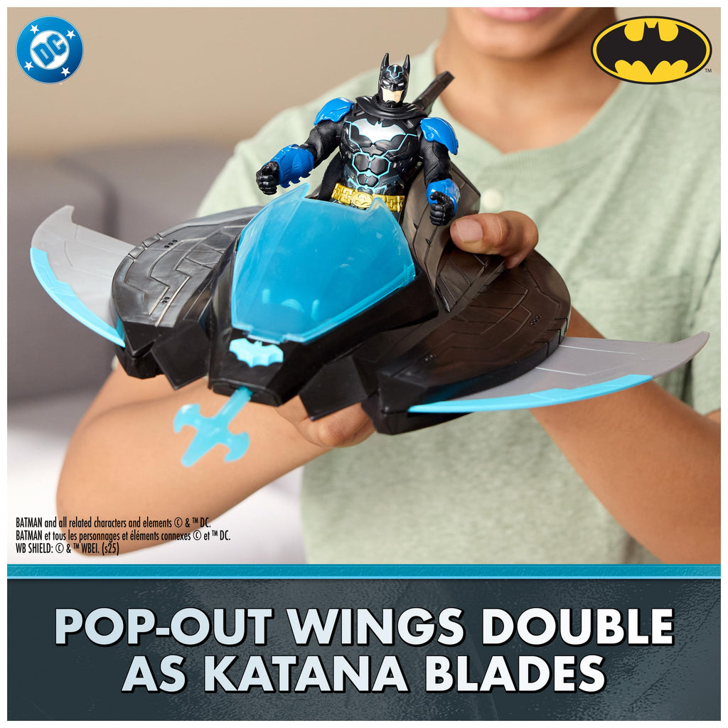 DC Comics, Batman Ninja Strike Katana Blade Batwing and 6" Action Figure, Super Hero Kids Toys for Boys and Girls Ages 3 & Up
