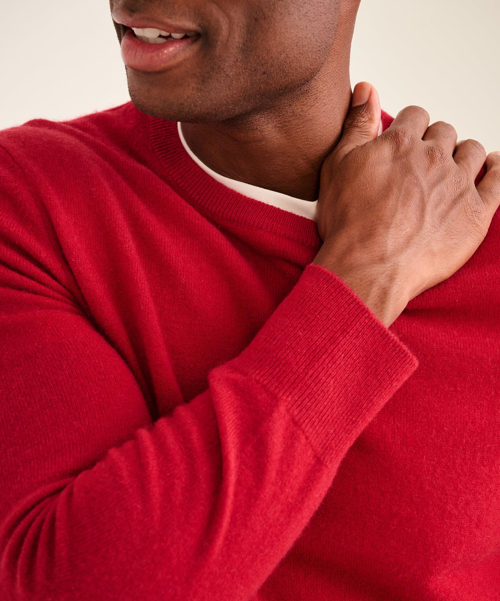 NAADAM The Original Cashmere Crewneck Sweater,Red,XL
