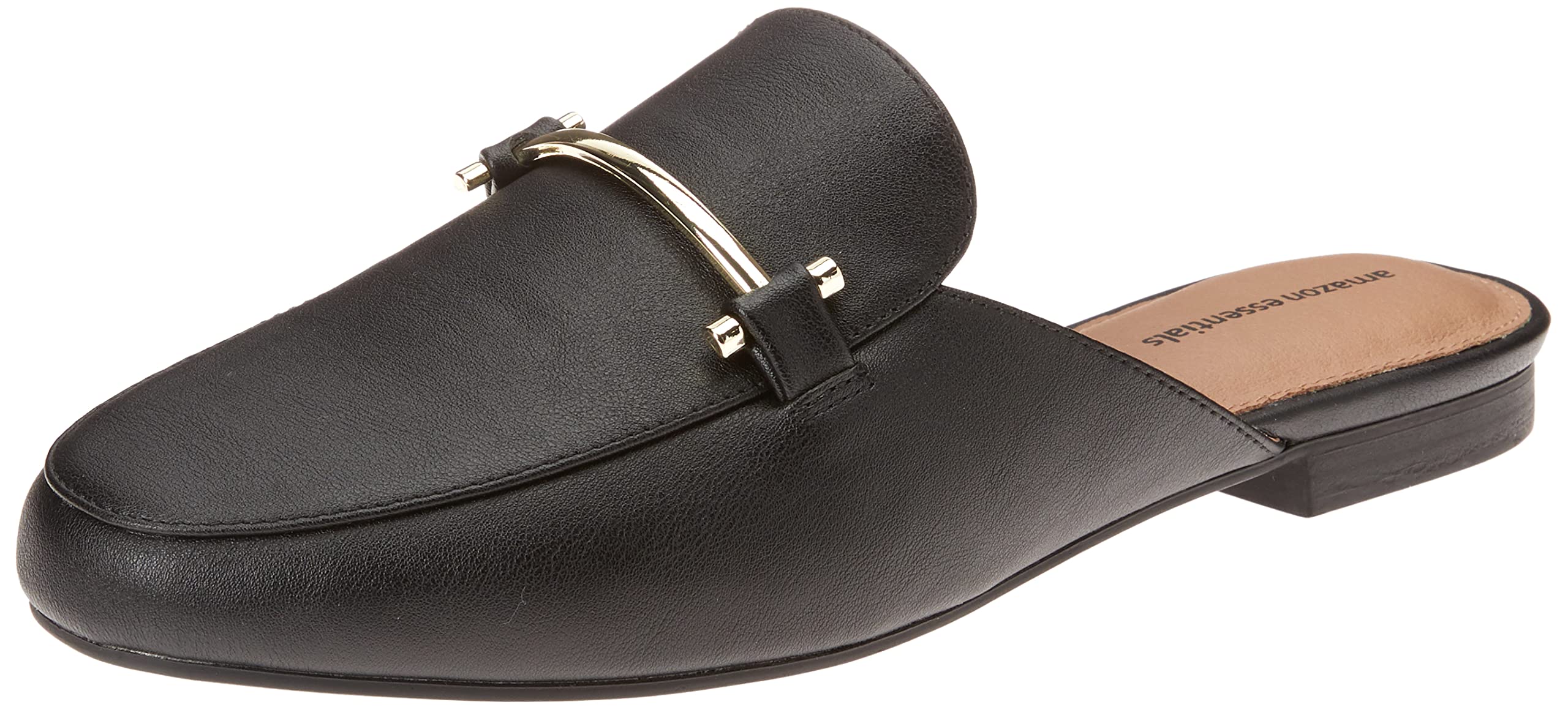 Amazon Essentials Women's Buckle Mule, Black, 11 Wide
