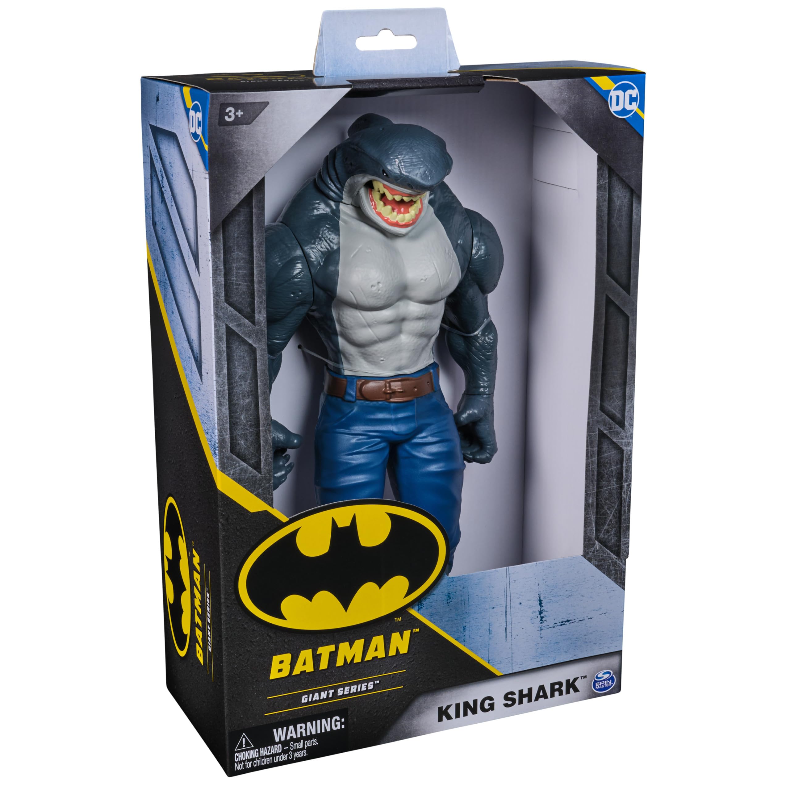 DC Comics, Batman Giant Series King Shark Action Figure, 12-inch Super Hero Collectible Kids Toys for Boys and Girls Ages 3 and Up
