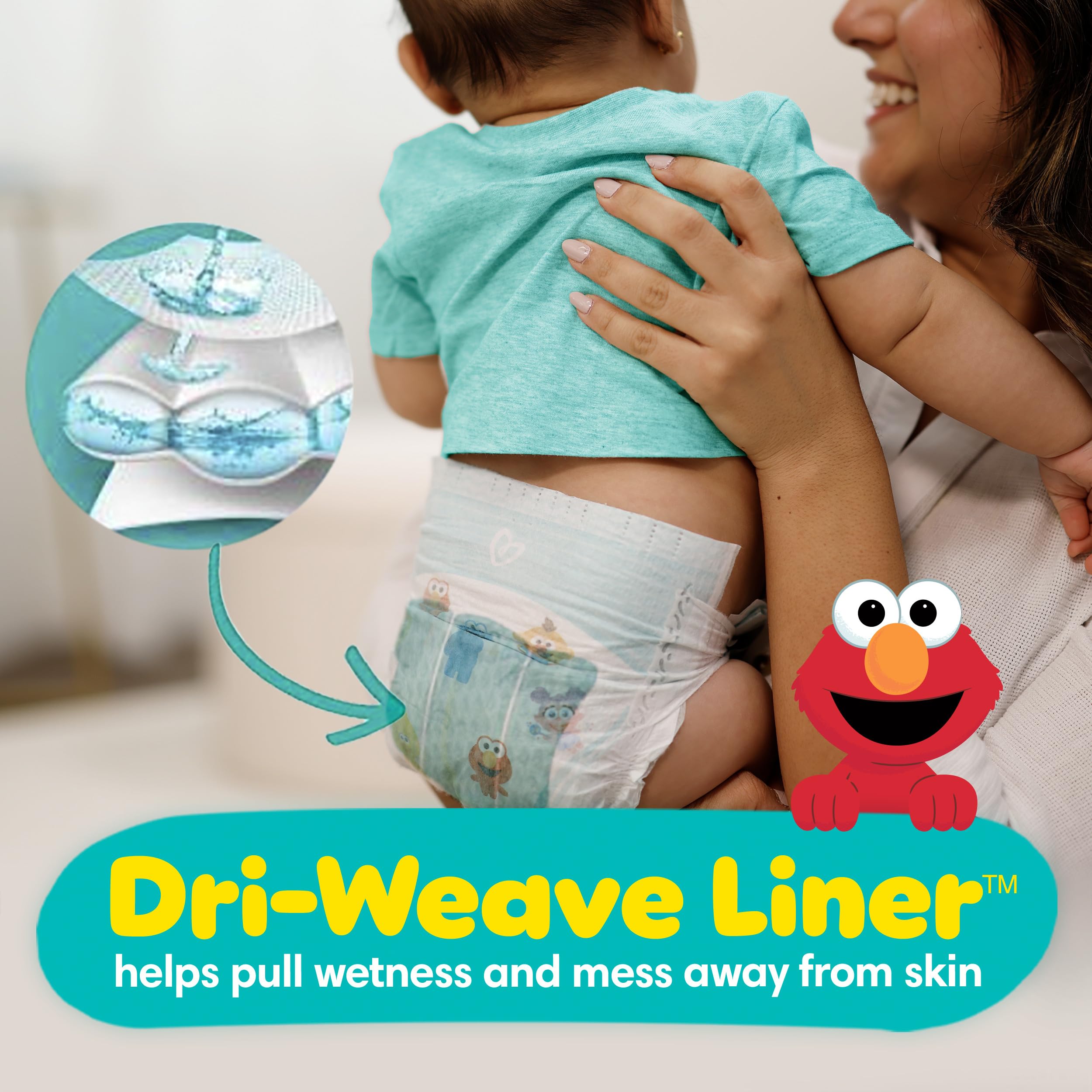 Pampers Diapers - Baby Dry - Size 1, 44 Count, Absorbent Disposable Infant Diaper (Packaging May Vary)