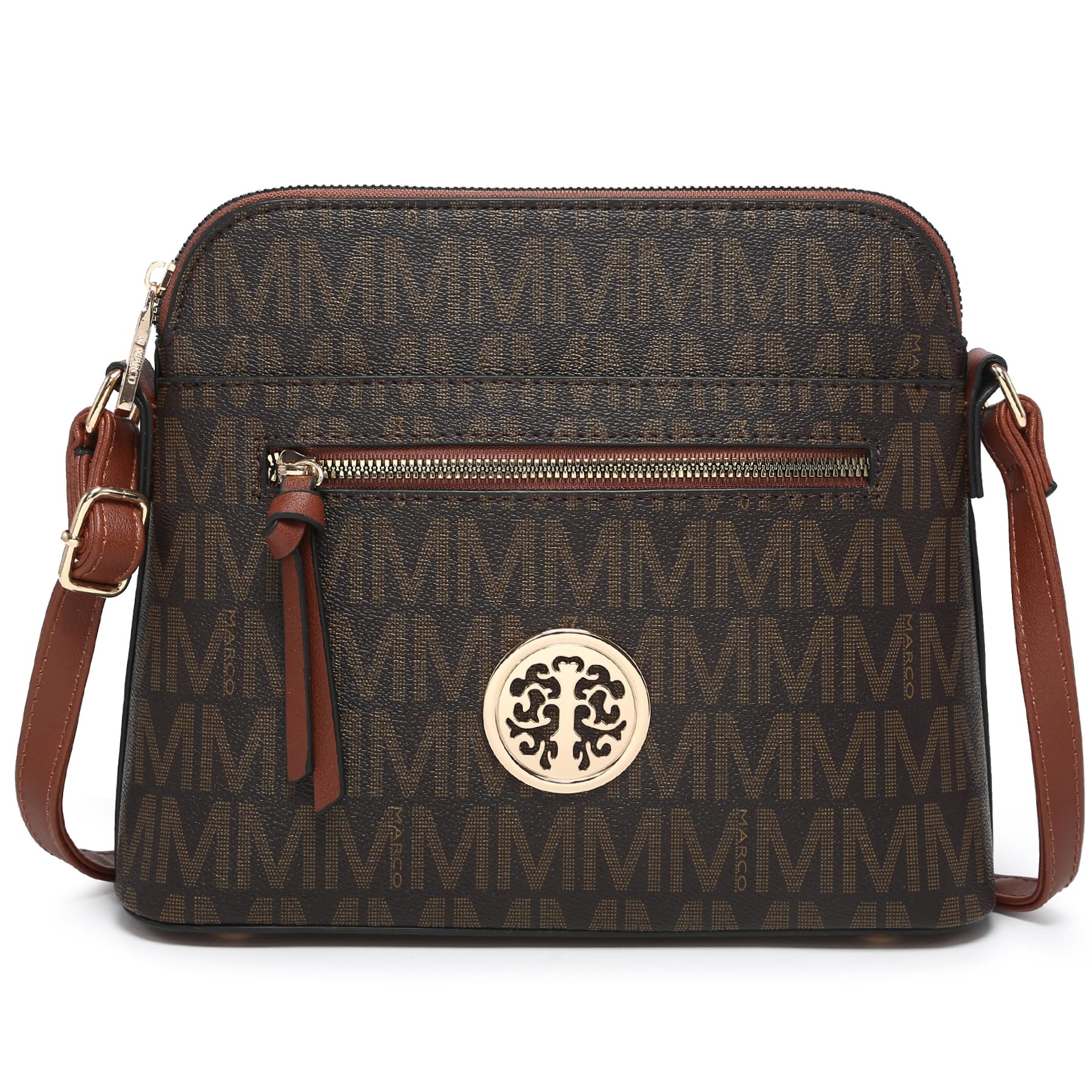 MKP COLLECTION Womens Fashion Crossbody Bag Medium Shoulder Purse with Adjustable Strap Multi Pockets for Travel Daily Use
