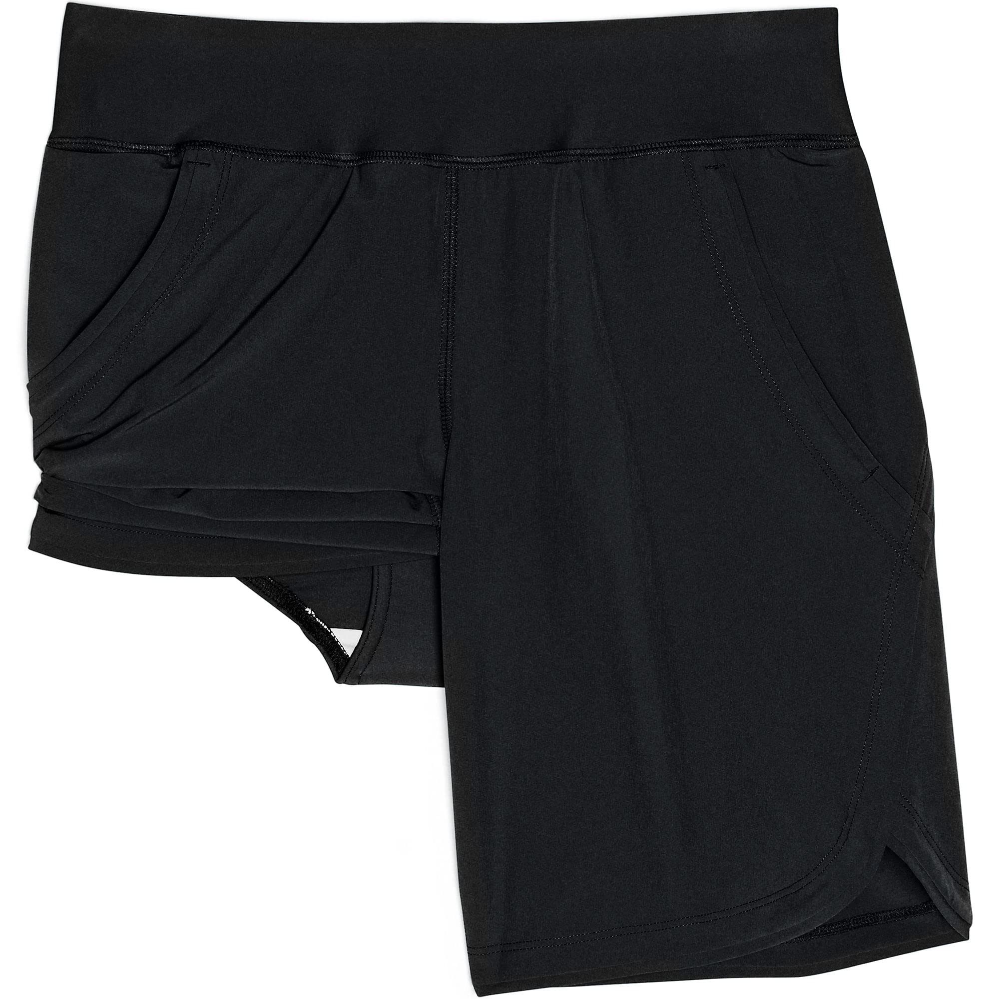 Lands' End Womens Sunshade UPF 50 9 Inch Board Shorts with Panty Black Petite 0