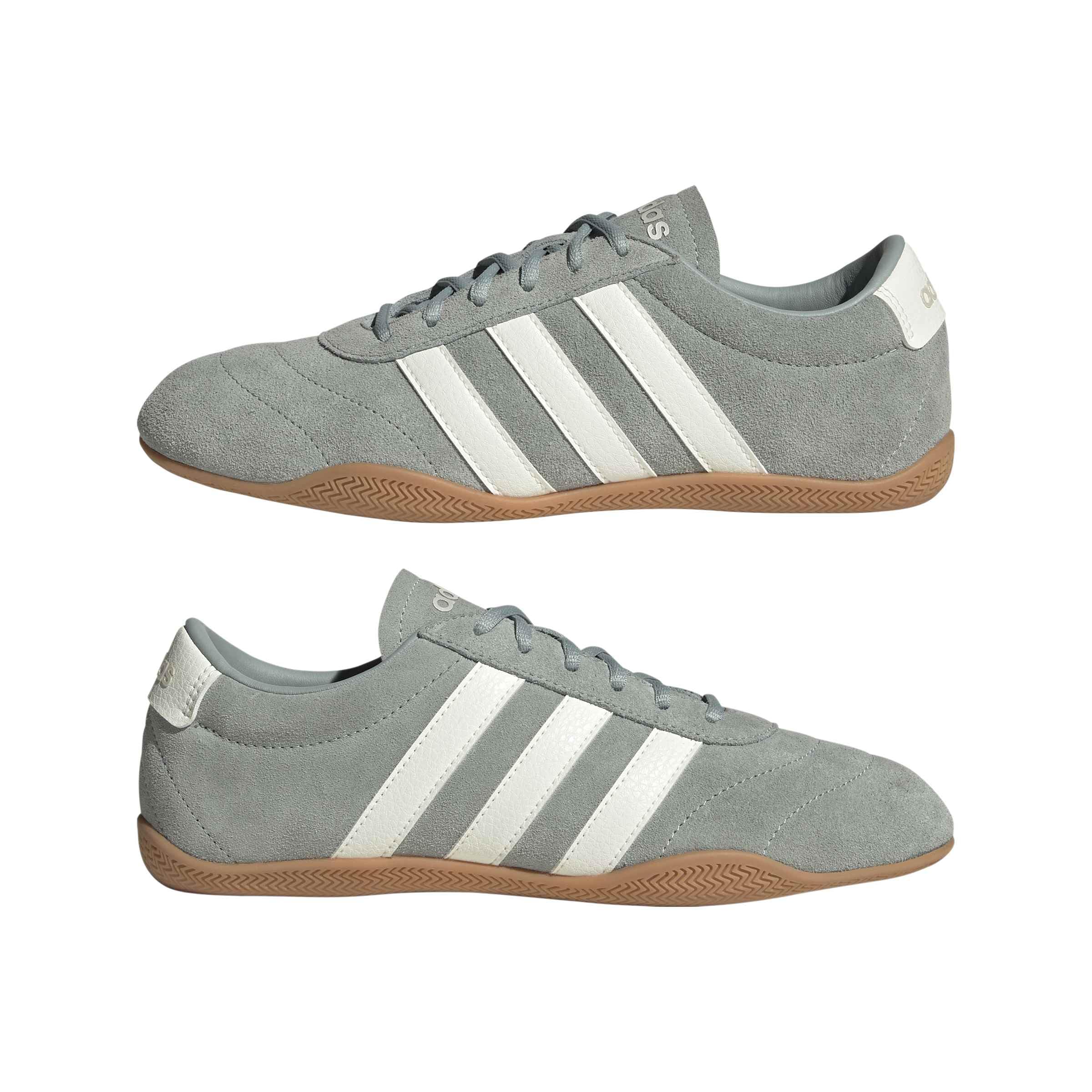 adidas Women's Grand Court Low, Wonder Sage/Off White/Zero Metallic, 7