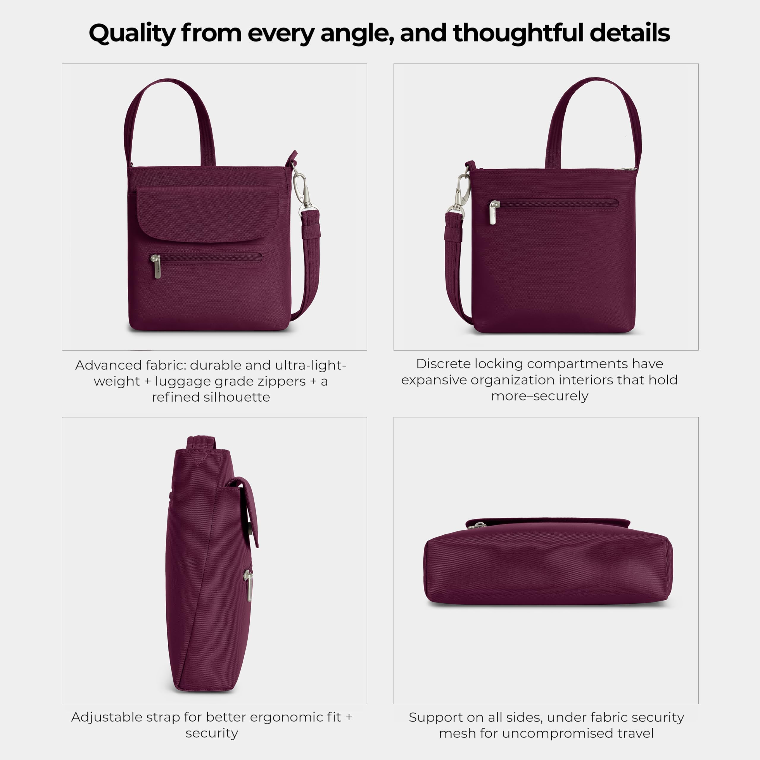 Travelon Anti-Theft Classic Mini Shoulder Bag