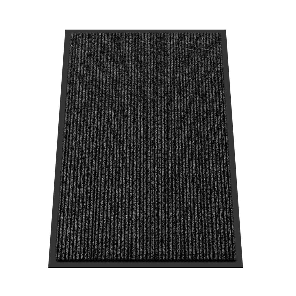 Kuyal Front Door Mat, 2'x3' Indoor Outdoor Entrance Mats, Commercial Floor Inside Outside Entrance, Heavy Duty Durable Welcome Mat, Rubber Backing Non Slip Outdoor Mats for Entryway,Dark Gray