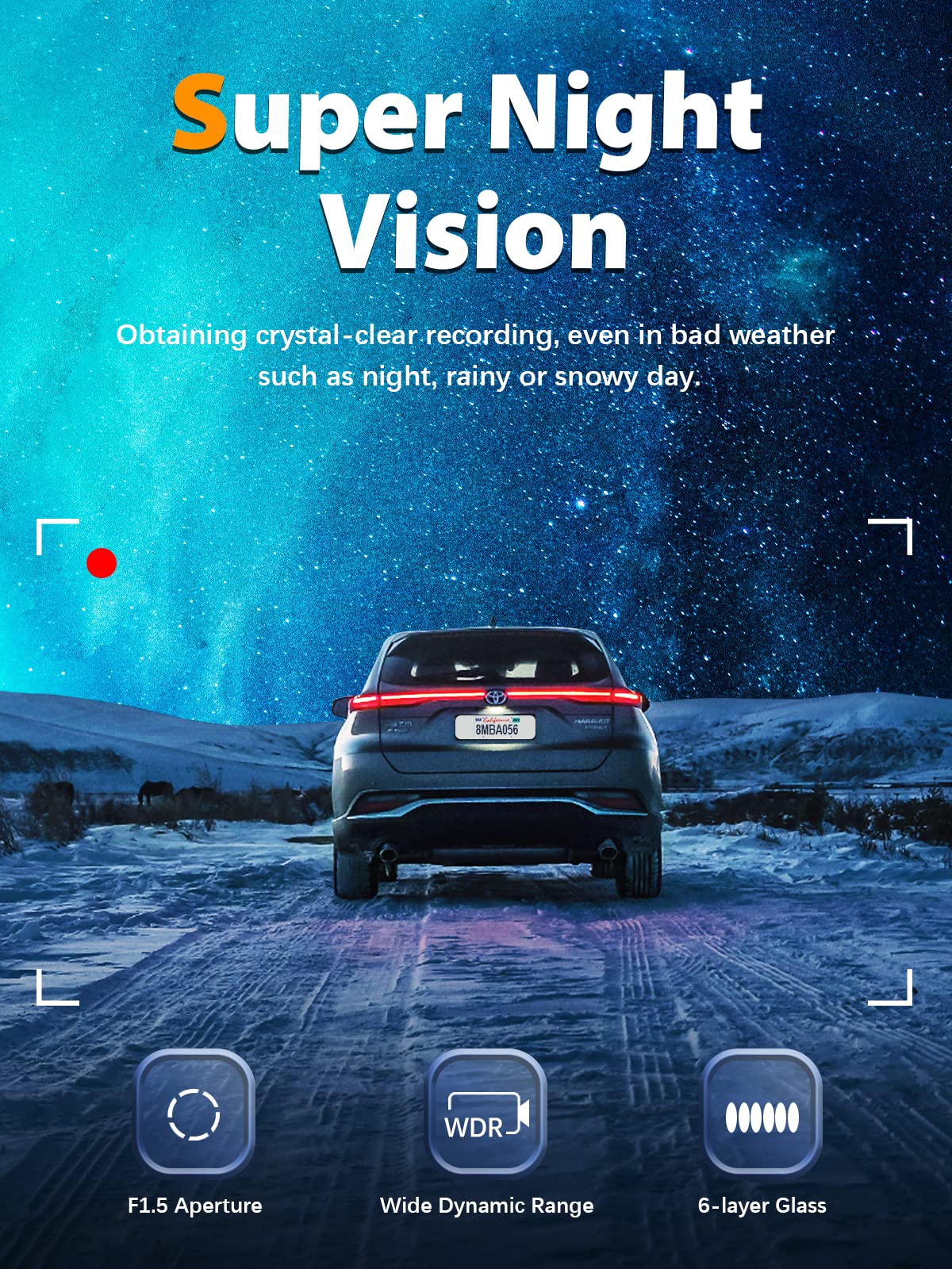 ARIFAYZ Dash Cam Front and Rear 4K+1080P, Free 64GB Card, Built-in WiFi, Dash Camera for Cars, Car Camera, Dual Dashcams for Cars with Night Vision, 24 Hours Parking Monitor, Loop Recording