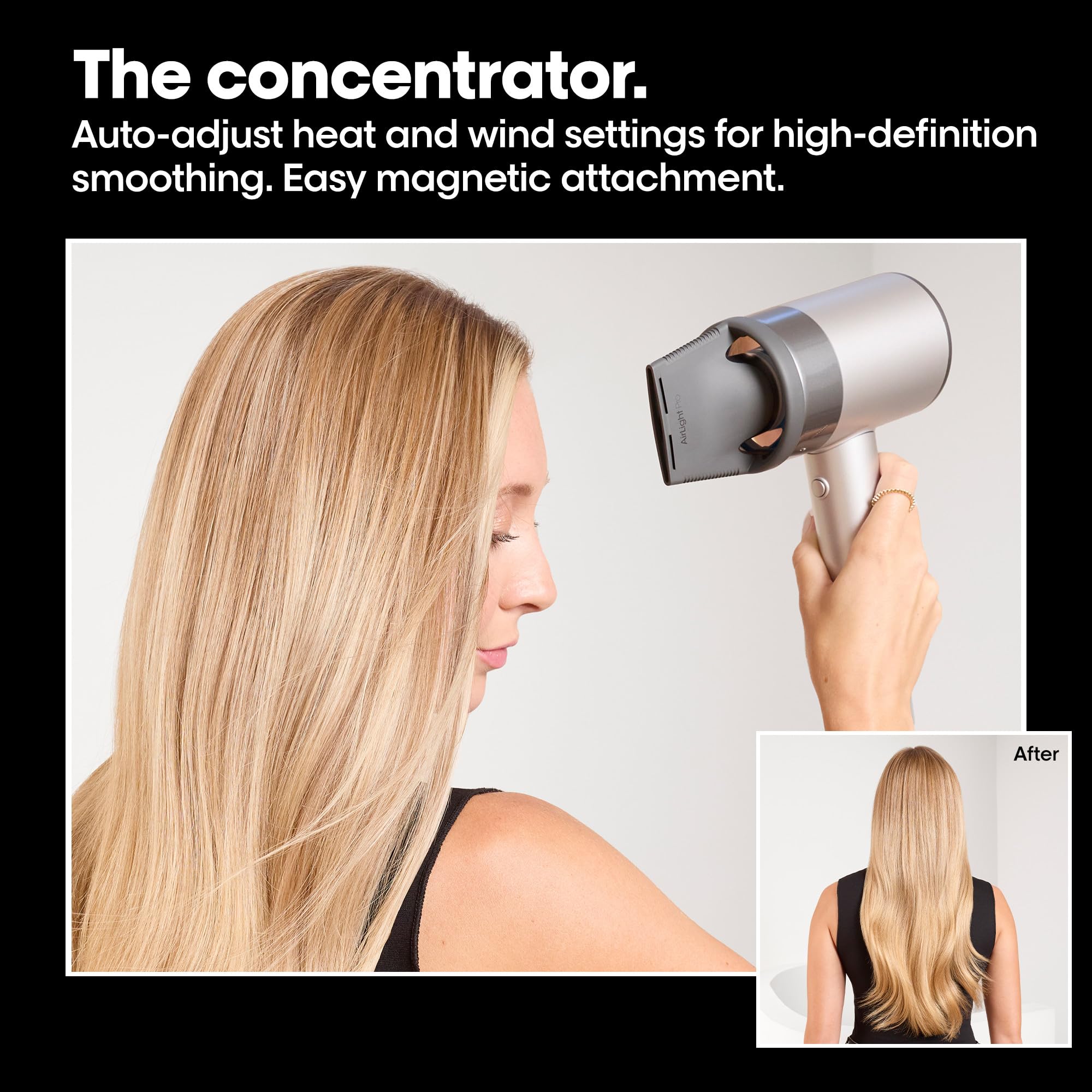 AirLight Pro Hair Dryer - Augmented with Infrared Light, Tested on All Hair Types, Fast Drying Without Damage