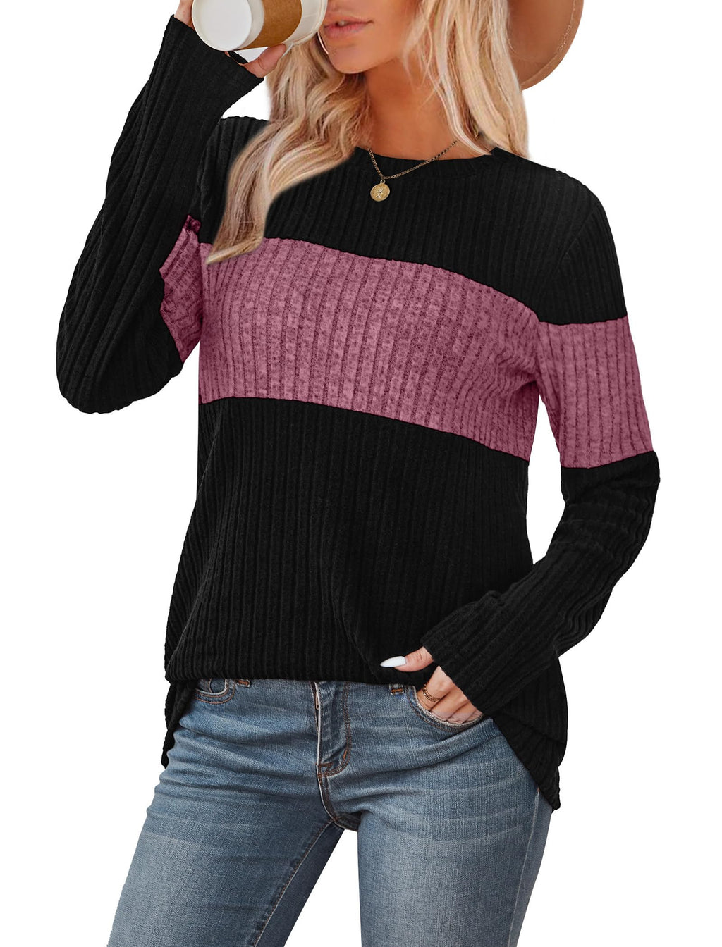 Womens Blouses Dressy Casual Sweaters Long Sleeve Formal Tops Date Night Outfit for Women Old Money Clothes Work Shirts Purple S