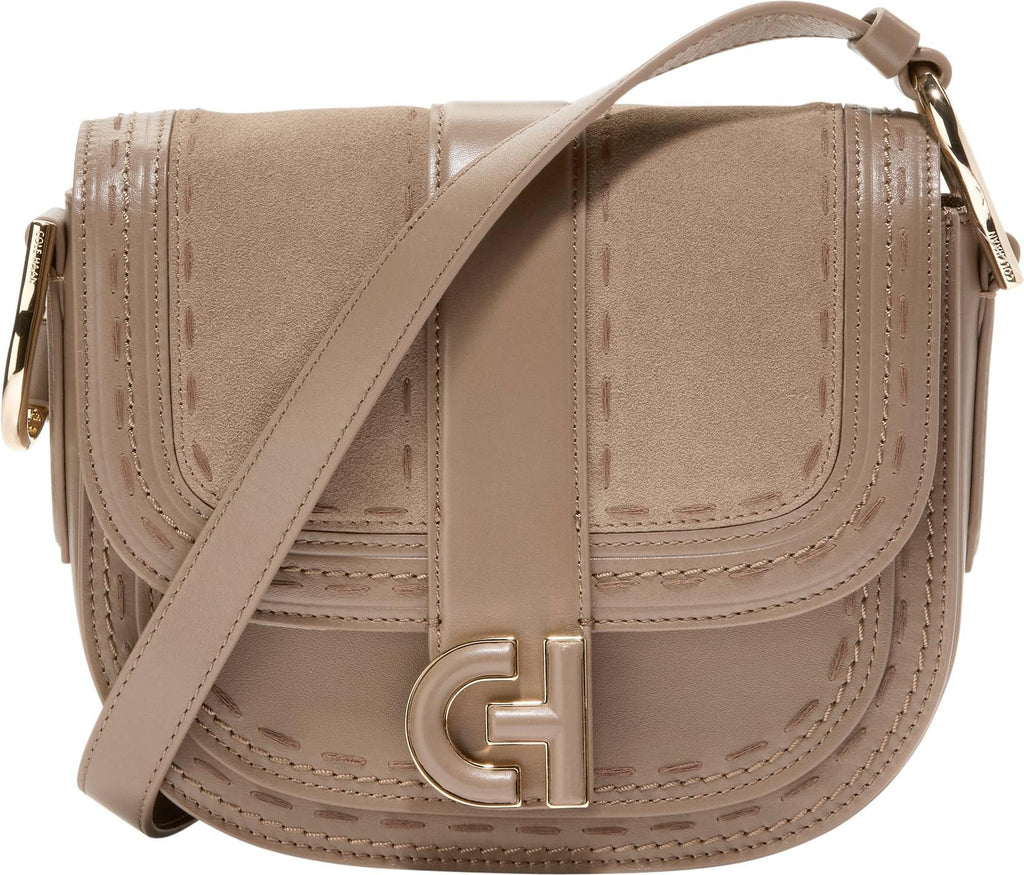 Cole Haan Womens Essential Mini Saddle Bag, Irish Coffee-Whip