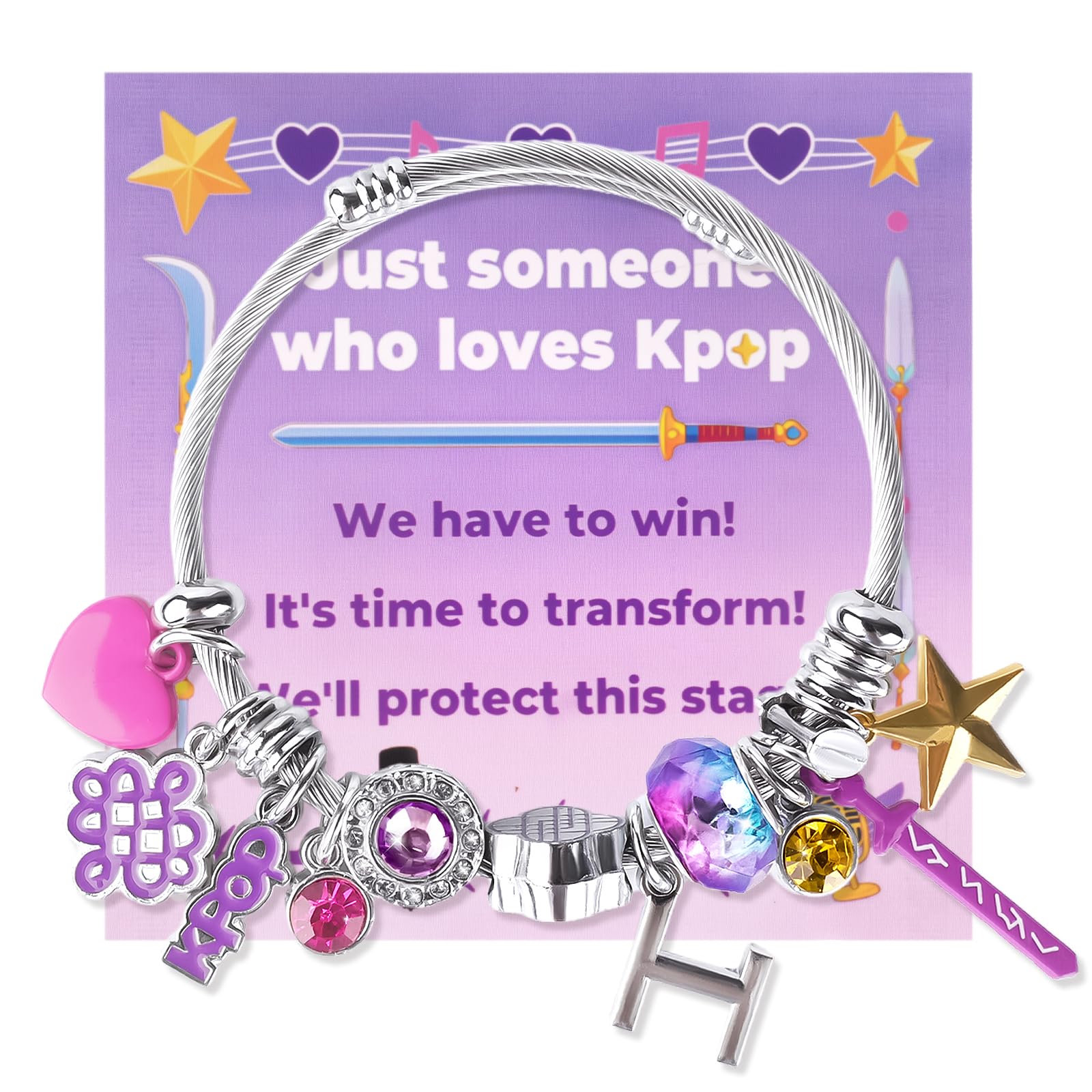 CelyBoutique KPop Bracelet - Merch Kpop Stuff items Bracelet Chirstmas Gift for Women, Kpop Jewelry accessories for Fans