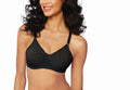 Bali womens Lace and Smooth Underwire Bra #3432, Black, 36D