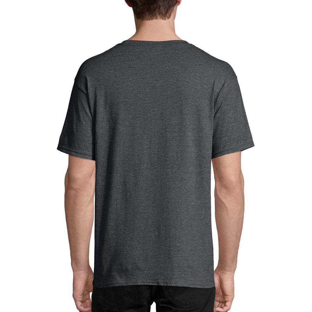 Hanes mens Essentials Short Sleeve T-shirt Value Pack (6-pack) T Shirt, Charcoal Heather, XX-Large US