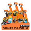 Armor All Premier Car Care Kit, Includes Car Wax & Wash Kit, Glass Cleaner, Car Air Freshener, Tire & Wheel Cleaner (8 Piece Kit)