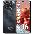 OUKITEL C3 Android 16 Cell Phone Unlocked-16GB RAM+128GB/TF 1TB ROM Smartphone, 5000mAh Battery, 6.52'' Waterdrop Screen, 13MP+5MP Camera, 4G Dual SIM Android Phone, Face ID/3.5mm Jack/GPS/BT5.0, Grey