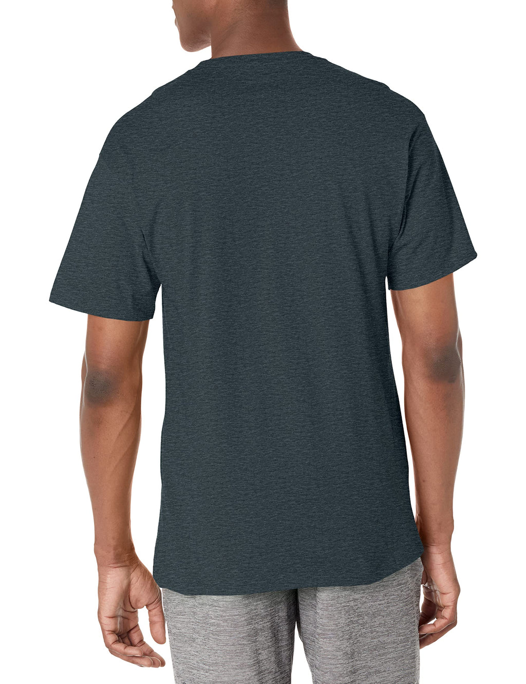 Champion Classic, Everyday Tee, Comfortable Soft Men's T-Shirt (Reg Tall), Granite Heather, 4X-Large Big