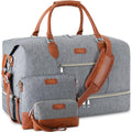 Weekender Bag for Women, Travel Duffel Bag Carry On Overnight Bag with Shoe Compartment Large Nylon Travel Weekend Tote Bag