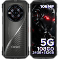 DOOGEE S118 Pro (2025) Rugged Phone 5G,10800mAh(33W) 24GB+512GB/2TB Rugged Smartphone Unlocked,DDR5,108MP+20MP Night Vision,6.6''FHD+120Hz Cell Phone,Dual SIM/Dual Unlock/NFC/GPS/OTG/WiFi 6