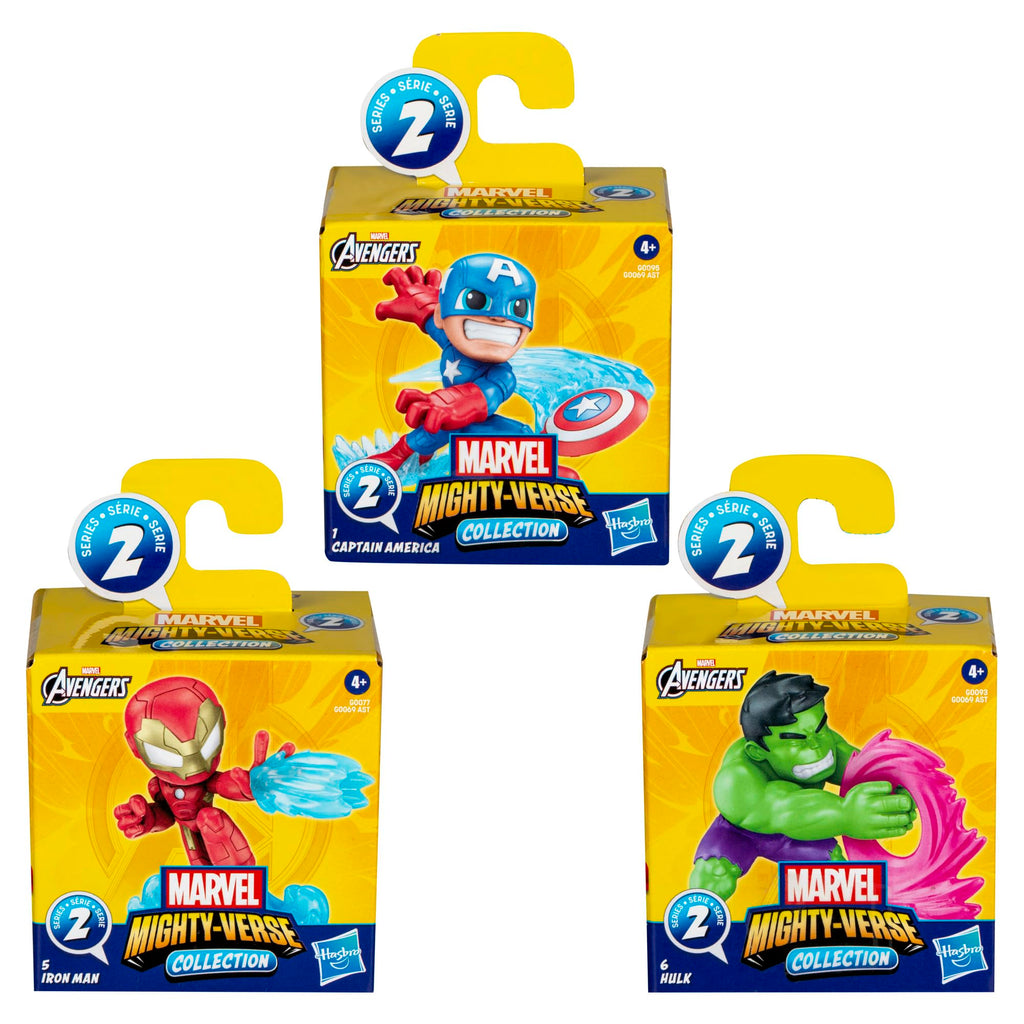 Marvel Avengers Mighty-Verse Collection Series 1 Multipack, Collectible 2.5-Inch-Scale (6 cm) Action Figure Set, Super Hero Toys, Kids Ages 4 and Up (Amazon Exclusive)