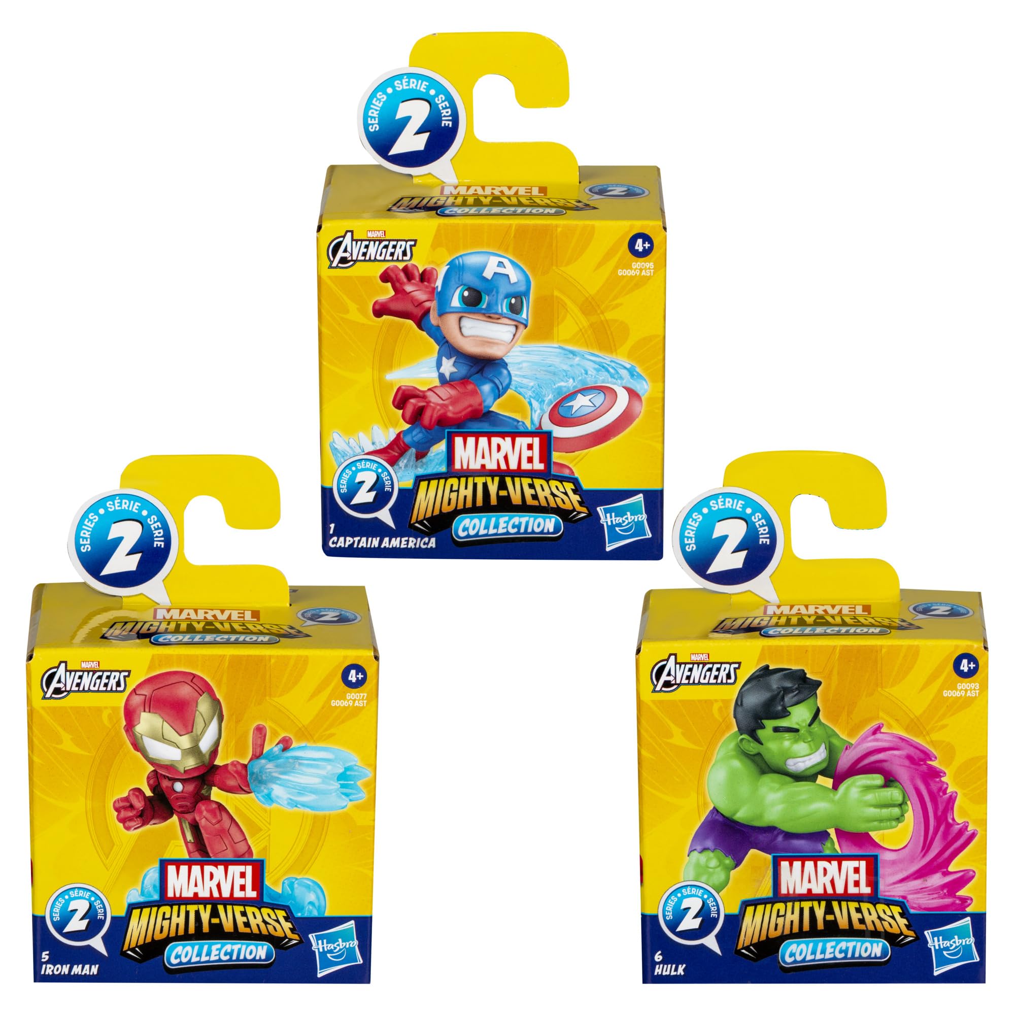 Marvel Avengers Mighty-Verse Collection Series 1 Multipack, Collectible 2.5-Inch-Scale (6 cm) Action Figure Set, Super Hero Toys, Kids Ages 4 and Up (Amazon Exclusive)