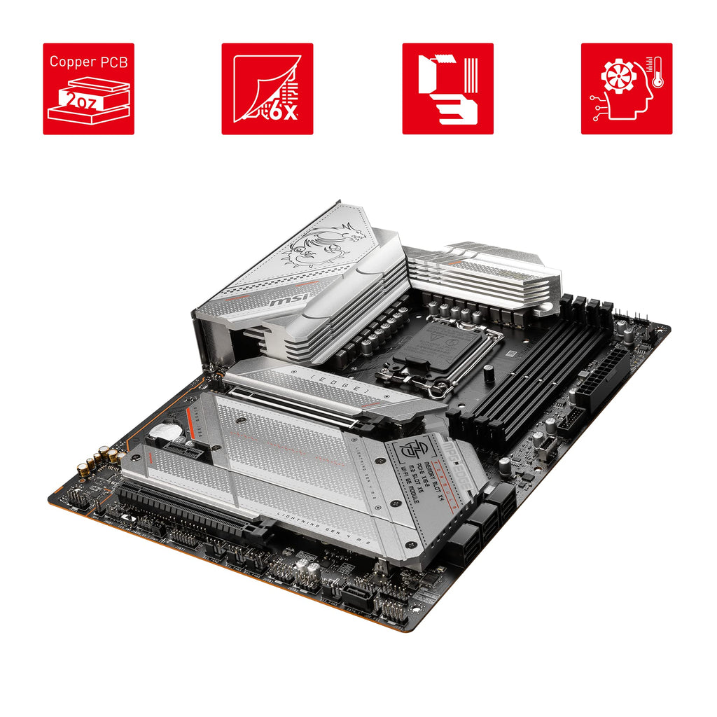 MSI MPG Z790 Edge WiFi Gaming Motherboard (Supports 12th/13th Gen Intel Processors, LGA 1700, DDR5, PCIe 5.0, M.2, 2.5Gbps LAN, USB 3.2 Gen2, Wi-Fi 6E, ATX) (Renewed)