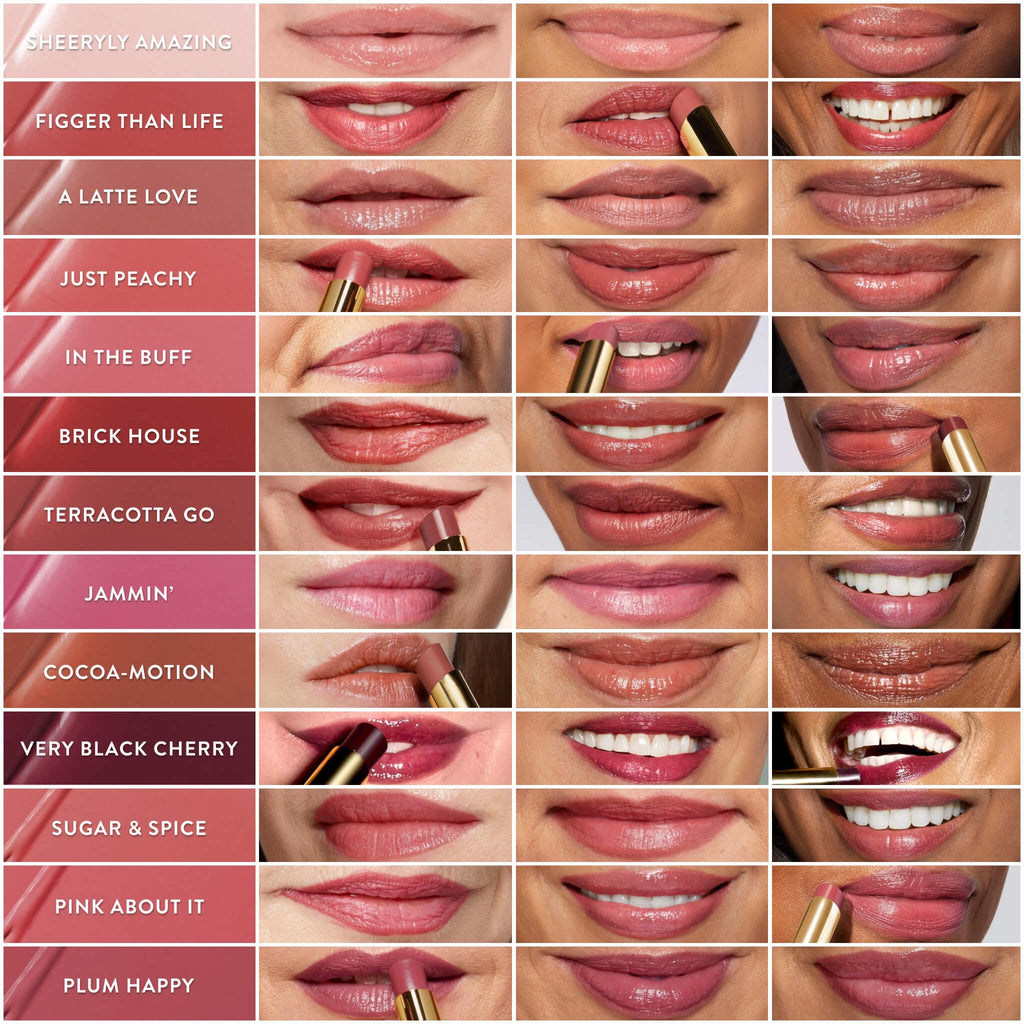 LAURA GELLER NEW YORK Jelly Balm Moisturizing Tinted Lip Balm - Figger Than Life - Hydrating Vitamin E - Semi-Shine Finish