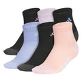 adidas Unisex Kids Quarter Ankle Socks for Boys and Girls Youth (6-Pack) Athletic Cushioned and Comfortable