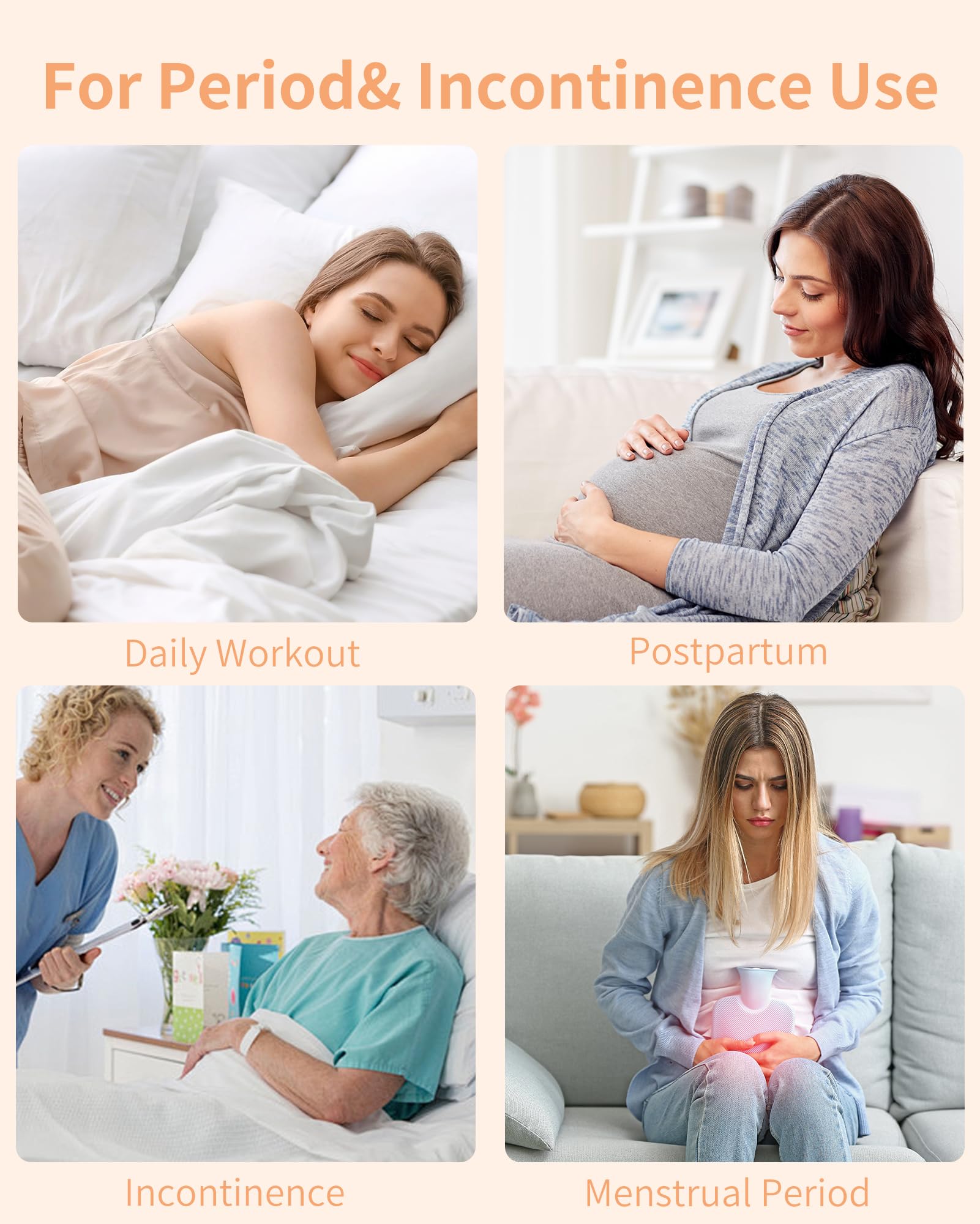 anthuth Period Underwear for Women High-Waist, Leakproof Reusable Panties for Heavy Flow & Bladder Leak Incontinence