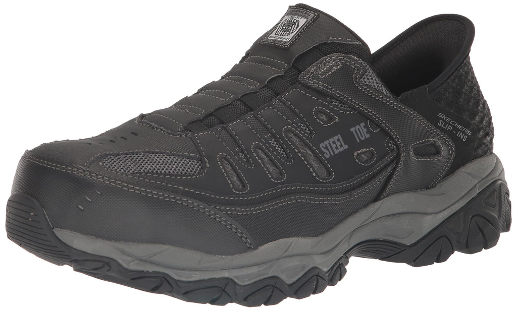Skechers Men's Hands Free Slip-Ins Cankton-Faison ST Industrial Shoe, BLK, 11.5