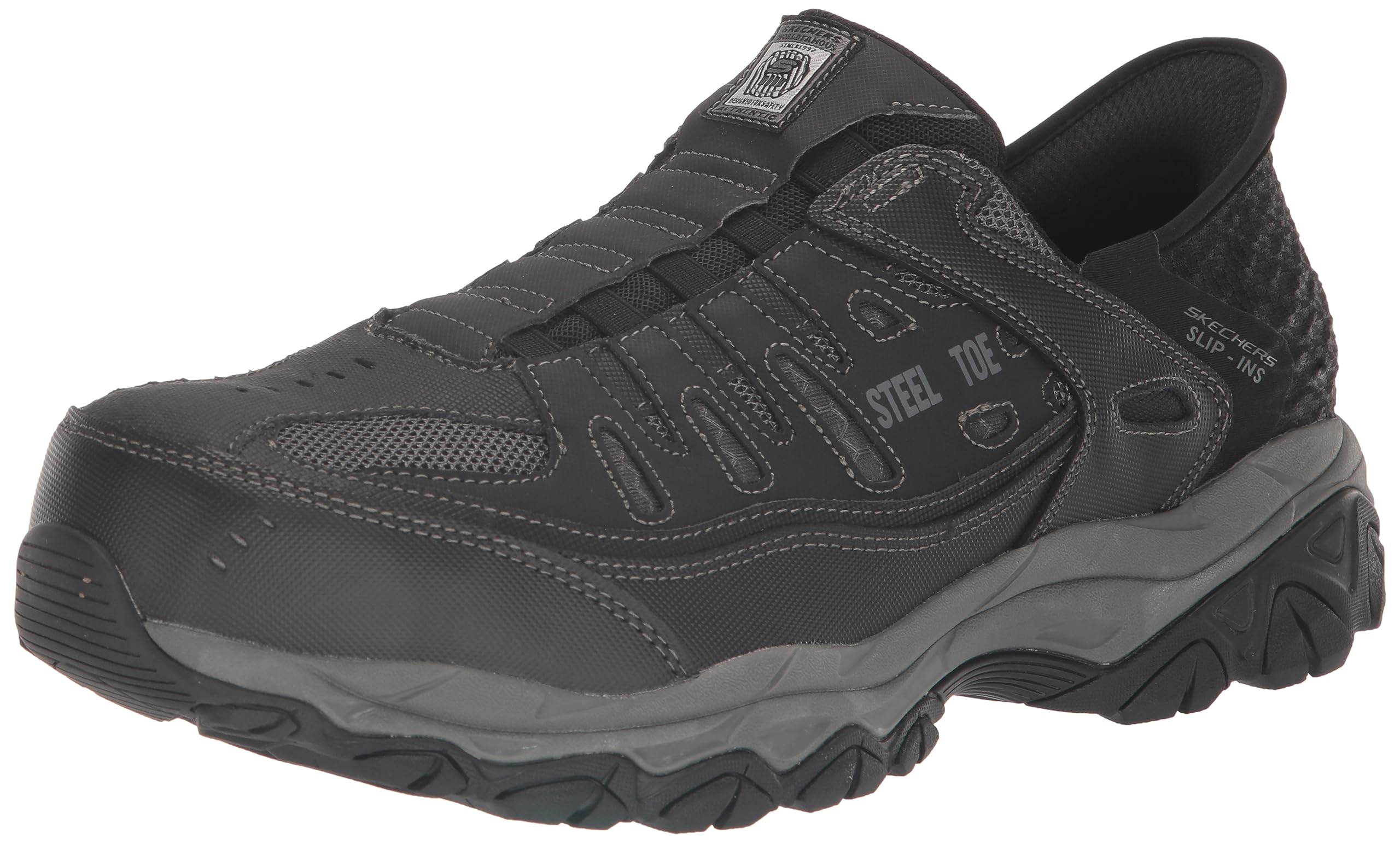 Skechers Men's Hands Free Slip-Ins Cankton-Faison ST Industrial Shoe, BLK, 11.5