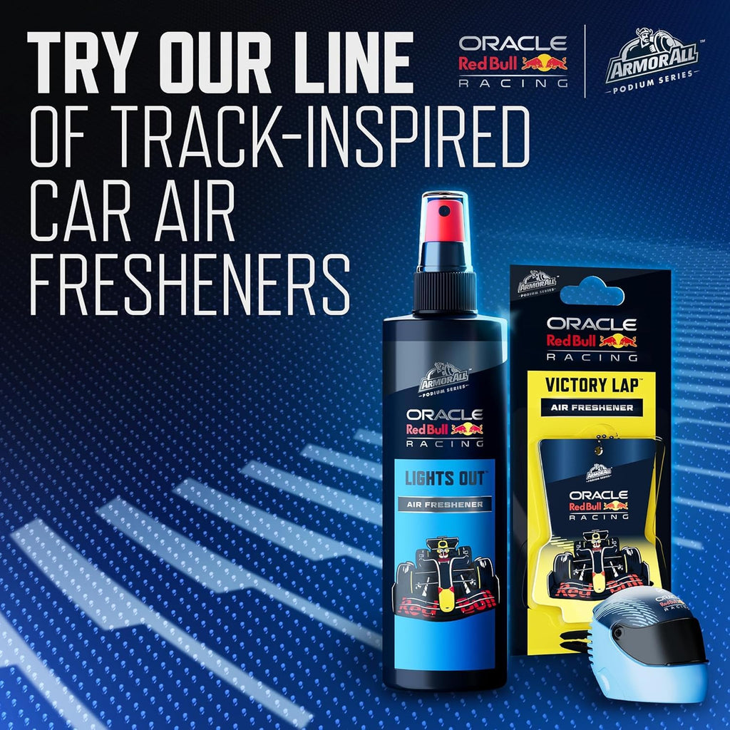 Armor All Podium Series Helmet Vent Clip Car Air Freshener, Lights Out Scent (4 Pack), Racing-Inspired car air freshener With Adjustable Scent Control