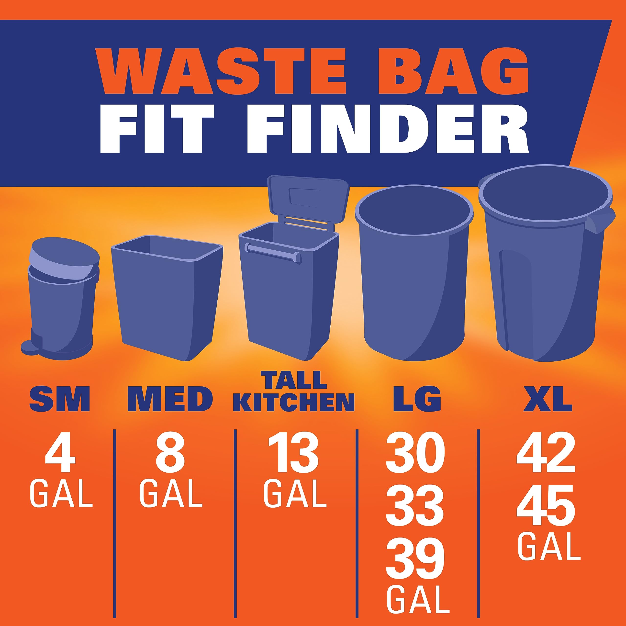 Hefty Small Trash Bags, Fabuloso Watermelon Scent, 4 Gallon, 52 Count