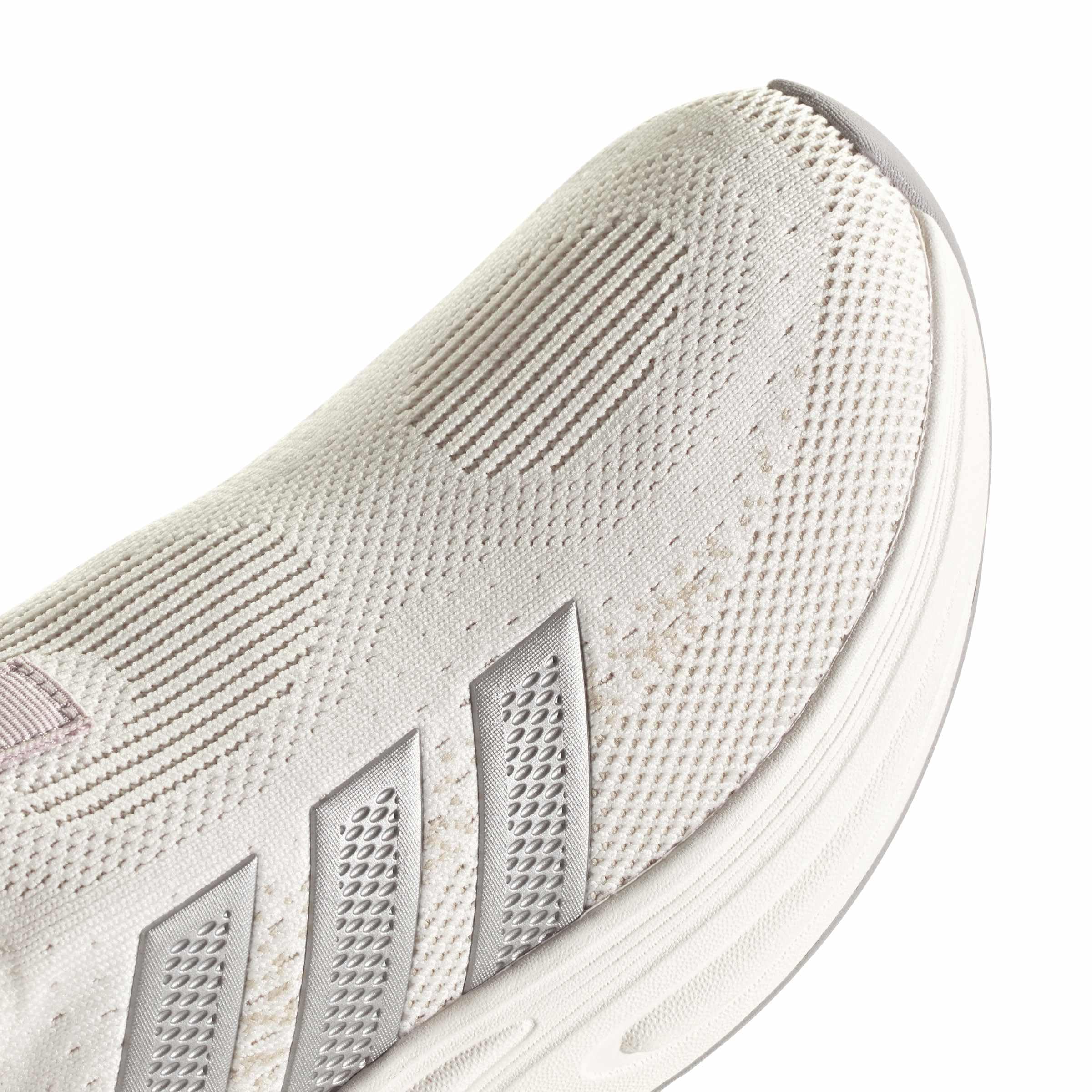 adidas Women's Cloudfoam Cuxxion - Sock, White/Matte Silver/Ice Purple, 8
