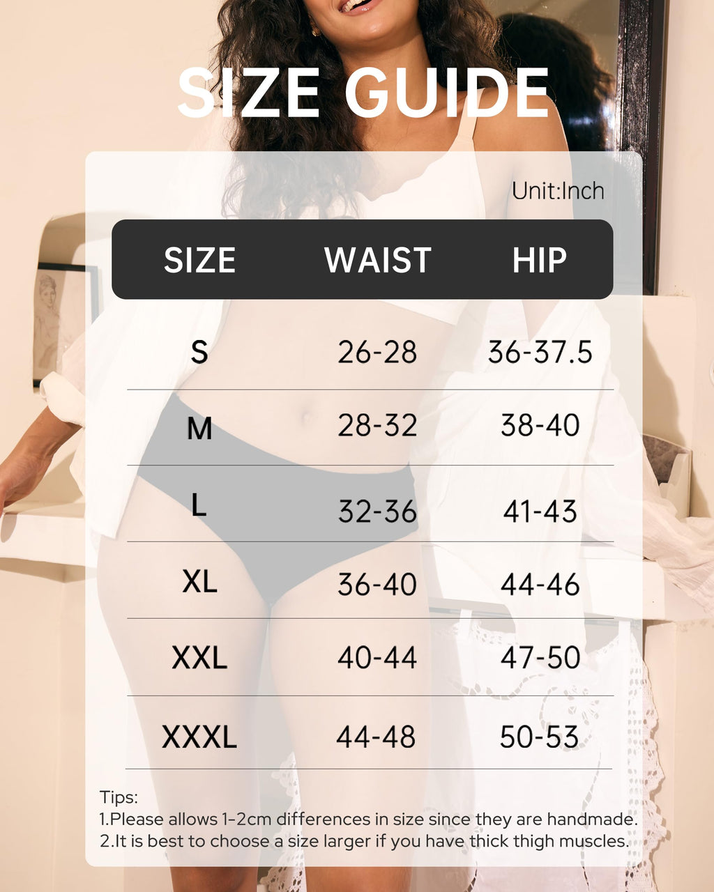 BAMBOO COOL Womens Underwear, Moisture-Wicking Briefs, Soft and Breathable Panties, Mid Waist, 5-Pack