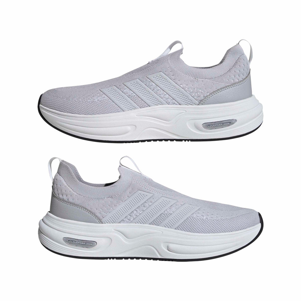 adidas Men's Cloudfoam Cuxxion - Sock, Solid Grey/Dash Grey/White, 10.5