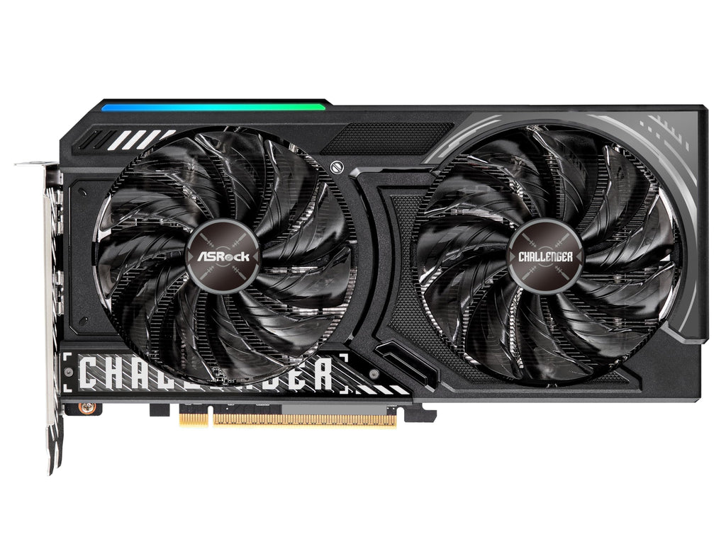 ASRock Radeon RX 9060 XT Challenger 16GB GDDR6 OC Graphics Card | 3300 MHz Boost | Dual Fan | 0dB Cooling | Metal Backplate | PCIe 5.0 | DisplayPort 2.1a, HDMI 2.1b